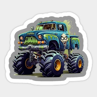 Halloween Monster Truck Sticker